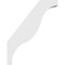 Ekena Millwork 3 1/2-in. W x 22-in. D x 28-in. H Funston Architectural Grade PVC Knee Brace BRCP035X22X28FST - alternate 4
